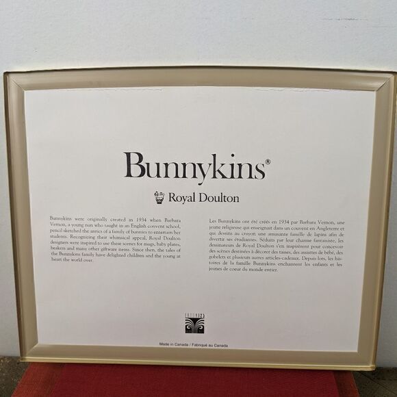 Royal Doulton Bunnykins art work kids room framed poster - Picture 5 of 6